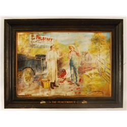 Falstaff "The Peacemaker" Self Framed Tin Sign
