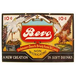 1916 Bevo Anheuser-Busch Ass'n 10 Cents Sign