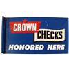 Image 1 : Crown Checks Porcelain Sign