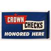 Image 2 : Crown Checks Porcelain Sign