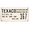 Image 2 : 2 Texaco Production Porcelain Leases Signs
