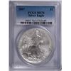 Image 1 : 2007 AMERICAN SILVER EAGLE, PCGS MS-70! PERFECT!