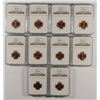 Image 1 : LOT OF ( 10 ) 1966 SMS LINCOLN CENTS NGC MS-66 RED