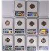 Image 2 : LOT OF ( 10 ) 1967 SMS JEFFERSON NICKELS, NGC MS-67