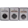 Image 1 : LOT OF ( 3 ) 1962 FRANKLIN HALF DOLLARS, NGC PROOF-67