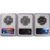 Image 2 : LOT OF ( 3 ) 1962 FRANKLIN HALF DOLLARS, NGC PROOF-67