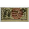 Image 1 : 1863 FIFTEEN CENT US FRACTIONAL CURRENCY XF/AU