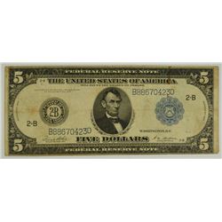 1914 $5 FEDERAL RESERVE NOTE