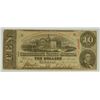 Image 1 : 1863 $10 CONFEDERATE STATES OF AMERICA NOTE (some cuts by the word Confederate)