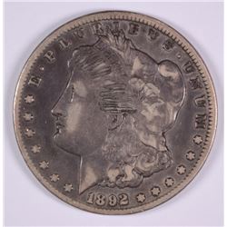 1892-CC MORGAN DOLLAR F/VF