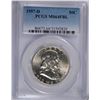 Image 1 : 1957-D FRANKLIN HALF DOLLAR, PCGS MS-64 FBL