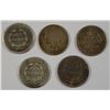 Image 2 : (5) SEATED LIBERTY DIMES (40, 53, 54, 57, 75)