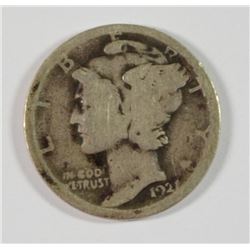 1921 MERCURY DIME GOOD