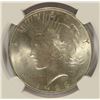 Image 2 : 1923 PEACE SILVER DOLLAR, NGC MS-66 TOUGH!~