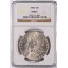 Image 1 : 1896 MORGAN SILVER DOLLAR NGC MS-66 BLAST WHITE!!