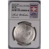Image 1 : 2014 BASEBALL HALL OF FAME COMMEM SILVER DOLLAR NGC MS-70  CHRISTY MATHEWSON