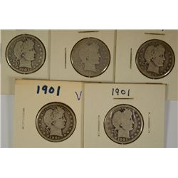 (5) 1901 BARBER QUARTERS