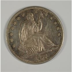 1877-S SEATED HALF DOLLAR VF/XF