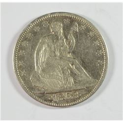 1853 SEATED HALF DOLLAR F/VF