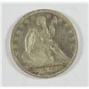 Image 1 : 1853 SEATED HALF DOLLAR F/VF