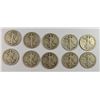Image 1 : (10) WALKING LIBERTY HALF DOLLARS (16-D, 17-D REV, 18, 18-D, 18-S, 20, 20-S,