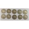 Image 2 : (10) WALKING LIBERTY HALF DOLLARS (16-D, 17-D REV, 18, 18-D, 18-S, 20, 20-S,