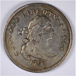 VERY OLD ( NOT AUTHENTIC ) 1791 BUST DOLLAR