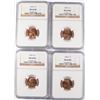 Image 1 : ( 4 ) 1949-S LINCOLN CENTS NGC MS-66 RD