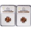 Image 1 : ( 2 ) 1963 LINCOLN CENTS, NGC MS-66 RED GEMS!  RARE,  MS-67 GO FOR $3000.00 EACH