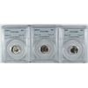 Image 1 : LOT OF ( 3 ) SILVER ROOSEVELT DIMES, 1959 & ( 2 ) 1959-D PCGS MS-66