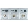 Image 2 : LOT OF ( 3 ) SILVER ROOSEVELT DIMES, 1959 & ( 2 ) 1959-D PCGS MS-66