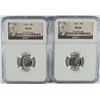 Image 1 : ( 2 ) 1963 ROOSEVELT DIMES, NGC MS-66