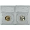 Image 1 : ( 2 ) 1947 WASHINGTON QUARTERS, SEGS MS-65