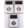 Image 2 : LOT OF ( 3 ) 1960-D WASHINGTON QUARTERS, NGC  MS-65