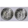 Image 2 : ( 2 ) 1987 AMERICAN SILVER EAGLES, UNC.