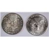 Image 2 : ( 2 ) 1992  AMERICAN SILVER EAGLES, UN