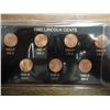 Image 1 : 1982-7 VARIETIES LINCOLN CENT SET (UNC)
