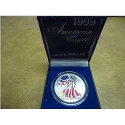 1999 AMERICAN SILVER EAGLE UNC COLORIZED