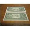 Image 2 : 2-2003-A $1 FRN'S LOW CONSECUTIVE SERIAL 'S UNC