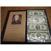 Image 1 : UNCUT SHEET OF 4-2003-A $2 FRN'S CRISP UNC IN