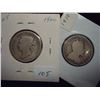 Image 1 : 1900 & 1910 CANADA SILVER 25 CENTS