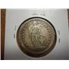 Image 2 : 1944 SWISS SILVER 2 FRANCS .2684 OZ. ASW