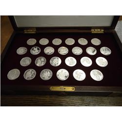 1988 COOK ISLANDS 25 PIECE $50 SILVER COINS OF THE