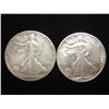 Image 1 : 1942-D & 1944-D WALKING LIBERTY HALF DOLLARS