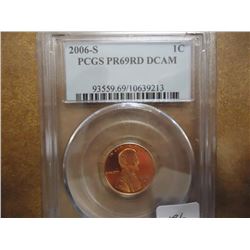 2006-D LINCOLN CENT PCGS PR69RD DCAM