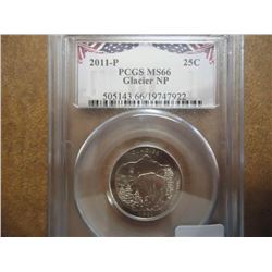 2011-P GLACIER N.P. QUARTER PCGS MS66