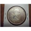 Image 1 : 1964 CANADA SILVER DOLLAR CLEANED WITH MARKER