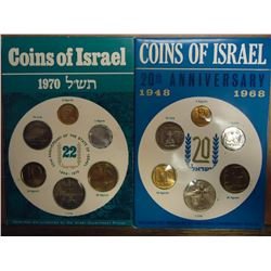 1968 & 1970 ISRAEL SPECIMEN SETS ORIGINAL MINT