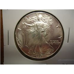 1987 AMERICAN SILVER EAGLE UNC