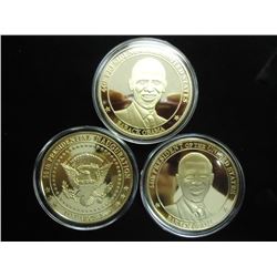3-2009 BARACK OBAMA INAUGURATION TOKENS (PF)